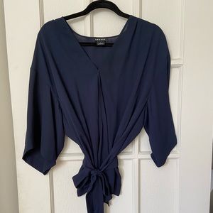 Navy kimono top